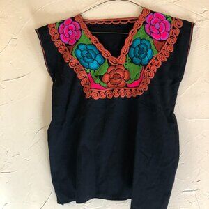 Hand-embroidered blouse